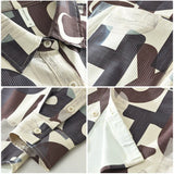 Aidase Stylish Letter Printed Polyester Shirts for Men Spring Fashion Long Sleeve Blouse for Youth Male Cool Hip Hops Casual Loose Tops aidase-shop