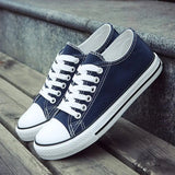 AIDASE  -  Men's Canvas Shoes Breathable Casual Sneakers Korean Style Versatile Student Flat Heel Low Cut Durable TPR Outsole Fashionable aidase-shop