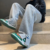 Aidase Klein blue trousers sports men's and women's spring tide brand trendy trousers retro fashion wide-leg mopping casual sweatpants
