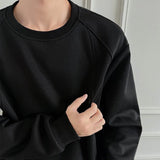 AIDASE  -  Men's Solid Color Deconstructed Long-Sleeved Sweatshirt American Retro Fashion Trend Loose Casual Breathable Niche Men's Tops aidase-shop