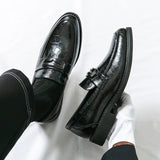 AIDASE  -  Fashionable Men Loafers Men Casual Comfortable Versatile Brand Small Leather Shoes Gentleman's Shoes Men Shoes in Sizes 38-46 aidase-shop