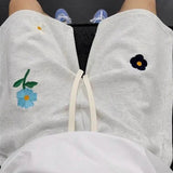 AIDASE  -  Summer Trendy Men Shorts Flower Print Decoration Drawstring Straight-leg Men's Casual Pants 2025 New Fashionable aidase-shop