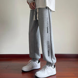 AIDASE  -  New Men's Spring Autumn Loose Fit Straight Leg Cuffed Sweatpants Casual Sports Joggers for Teenagers Versatile Long Pants aidase-shop
