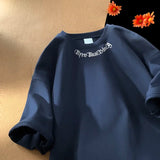 Aidase Men's Oversized T-shirts White Cotton T Shirt 5XL for Men Casual Summer Wear Letter Fashion  Print Neck Tee Shirts Men Clothing aidase-shop