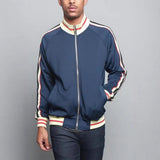 AIDASE  -  New Hot Sale Of The Season Men's Casual Sportswear Stripe Baseball Jacket Autumn Winter Open Cardigan Sweatshirt Loose Fit Comfo aidase-shop