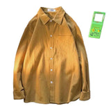 AIDASE  -  Spring Summer Men's Shirt Trendy Literary Stylish Loose Fit Versatile Long Sleeve Shirt