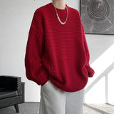 AIDASE  -  New Year Sweaters Korean Fashion O-neck Quality Texture Sweaters Men Autumn Street Wear Mens Knitted Sweater Men Pullovers aidase-shop