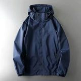 Aidase  Men's Autumn Trend New Color Matching Slim Fit Hooded Long Sleeved Jacket Jacket Spring Casual and Comfortable Versatile Top