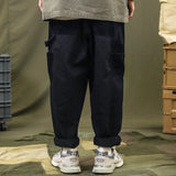 63.62Aidase Patchwork Cargo Pants Men Corduroy Contrast Stitch Trousers Mens Streetwear Loose Casual Pants aidase-shop