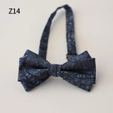 AIDASE  -  12*6CM Luxury Paisley Bow Ties For Men Adult Gray Brown Floral Soft Bowties Wedding Party Groom Formal Butterfly Shirt Accessory aidase-shop