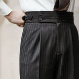 Aidase Lurex Yarn Trousers Pant For Man 2024 Office Trouser Men Business Casual Pant British Social Club Outfits Pantalones Hombre aidase-shop