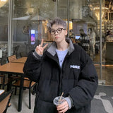 63.32Aidase American High Street Hip Hop Men and Women Trendy Personality Simple Corduroy Thickened Winter Couple Loose Casual Top harajuku aidase-shop