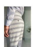 AIDASE  -  Italian Naples Dress Suit Pants, Men's High Waist Straight Trouser, Spring Summer Fashion Casual Business Smart Breathable Pants aidase-shop