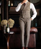 AIDASE  -  Classic Men's Suit Plaid Business Wedding Men Suits Comfort 3-Pieces Tailor-Made Groom Groomsman Formal Occasions Customized aidase-shop