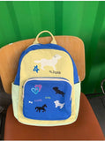 AIDASE  -  Niche Backpack for Women with Graffiti Design Energetic and Artistic Color Blocking Student Backpacks Commuting Backpack aidase-shop