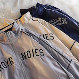 AIDASE  -  Spring Autumn Retro Baseball Uniform Coat Men Women's Harajuku BF Preppy Couple Jacket American Loose Streetwear aidase-shop