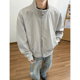 AIDASE  -  American Jacket Men's Autumn Workwear Short Stand Collar Jacket Outdoor Waterproof Coats aidase-shop