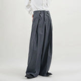 AIDASE  -  New Suit Pants Mens Dress Pants Loose Oversized  Wide Leg Pants Summer Casual Straight Retro Mopping Trousers Formal Trousers aidase-shop
