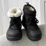 AIDASE  -  Men's Snow Boots Fashion Casual Bakers Shoes Autumn and Winter Fur-Lined Thickened Warm Mid-Calf Cotton Shoes Thickened aidase-shop