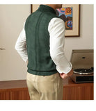 AIDASE  -  Men's Casual Sweater Vest Warm and Comfortable Vest in Autumn and Winter Solid Color Sweater Vest Casual Fashion Warm Top aidase-shop