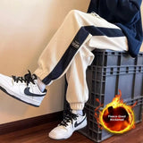 AIDASE  -  Thickened Fleece Men's Winter Casual Pants Cuffed Sports Sweatpants Corduroy Men's Trousers Autumn Winter Style Comfortable Loos aidase-shop