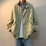 AIDASE  -  American High-end Retro Work Jacket Men's Spring New Korean Design High Street Trend Loose Casual Baseball uniform Aesthetic aidase-shop