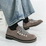 AIDASE  -  Classic Retro Style Cow Suede Men's Casual Shoes High-quality Handmade Business Leather Shoes Brand Comfort Low Top Oxford Shoes aidase-shop
