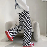 AIDASE  -  Harajuku Streetwear Plaid Men's Hip Hop Pants Couple Clothing Streetwear Brand Male Casual Large Size Trousers aidase-shop