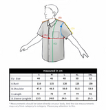 Aidase Men's Camp Collar Button Up Geometric Jacquard Openwork Short Sleeves Shirt aidase-shop