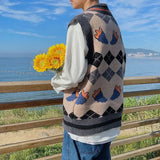 Aidase Knit Vests for Men Autumnr and Winter Korean Popular Clothes Sweater Man Sleeveless Waistcoat High Quality Streetwear Vintage