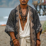 AIDASE  -  Suitable for Men Cardigans of All Shapes New Loose Casual Men's Beach Sun Protection Clothes Bohemian Style Holiday Print Shawls aidase-shop