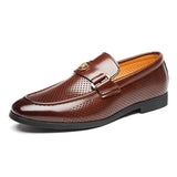 AIDASE  -  Men's Genuine Leather Loafers Handmade Casual Shoes High Quality Moccasins Slip on Walking Flats Versatile Male Business Shoes aidase-shop