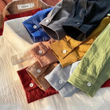 AIDASE  -  Spring Summer Men's Shirt Trendy Literary Stylish Loose Fit Versatile Long Sleeve Shirt aidase-shop