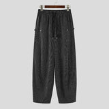 AIDASE  -  Men Pants Striped Drawstring Joggers Loose Casual Trousers Men Streetwear 2025 Oversize Fashion Leisure Wide Leg Pants aidase-shop