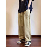 AIDASE  -  Loose Straight Leg Workwear Trousers for ort Men 300 Pou Bla Casual Long Pants Autumn Winter plus Size American Sle aidase-shop