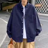 AIDASE  -  Hong Kong Style Plaid Long Sleeve Shirt Men Handsome High End Sensation Trendy Brand Japanese Style Inner Wear Autumn Student aidase-shop