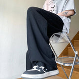 AIDASE  -  Loose Fit Linen Cotton Casual Pants for Men Summer Straight Leg Comfortable Breathable Slimming k Blue Trousers aidase-shop