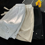 Aidase Summer Oversized Shorts Men Casual Sports Shorts Wide Leg Short Pants Versatile Trend Five-Minute Shorts