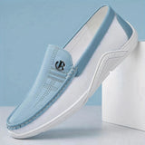 AIDASE  -  Men's Fashionable Comfortable Soft Casual Loafers Slip-On Shoes Trendy Anti-Slip Leather Footwear for Casual Wear-6601 aidase-shop