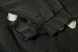 Vintage Teeth Hoodie Streetwear Hip Hop Retro Embroidery Patch Washed Hooded Sweatshirt Y2K Men Women Fashion Loose Hoodies