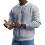 Trendy  Men Autumn Top Simple Style O Neck Men Autumn Top Pullover Streetwear Autumn Sweater Male Clothes aidase-shop