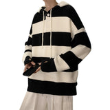 AIDASE  -  Warm Jumper Homme Man Hombres Sweater Mens Fall And Winter Sweater Loose Trend Lazy Retro Hooded Pullover Knit Man Clothes 니트 aidase-shop