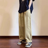 AIDASE  -  Loose Straight Leg Workwear Trousers for ort Men 300 Pou Bla Casual Long Pants Autumn Winter plus Size American Sle aidase-shop