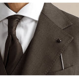 158.26Aidase New Men Suits 2 Pieces Slim Fit Casual Business Formal Brown Notch Lapel Tuxedos for Wedding Groomsmen (Blazer+Pants) aidase-shop