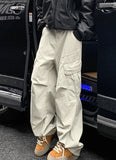 AIDASE  -  Spring Big Pocket Men's Cargo Pants Japanese Y2k Harajuku Loose Straight Wide Leg Trousers Baggy Pants Man Hip Hop Sweatpants aidase-shop