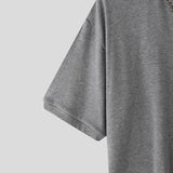 AIDASE  -  Men Shirt Solid Color Lapel Short Sleeve Loose Men Clothing Summer Streetwear 2025 Korean Style Fashion Casual Male Tops aidase-shop