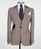 AIDASE  -  Classic Men Suit Wedding Men's Suit Party Suit Business 2-PCS Slim Tailor-Made Groom Groomsman Formal Occasions Size Customized aidase-shop