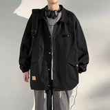 AIDASE  -  Japanese Style Work Jacket Men Spring Autumn Trendy Retro Loose Coat aidase-shop
