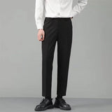 AIDASE  -  Summer New Women's Slim Fit Business Trousers Thin Nine-Piece Pants Korean Version Loose Straight Workwear Trousers aidase-shop