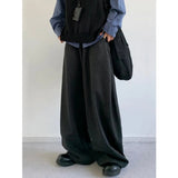 AIDASE  -  Loose Straight Leg Jeans High Waist Wide Leg Casual Trousers Men Women Comfortable Cotton Polyester Blend Spring Autumn aidase-shop